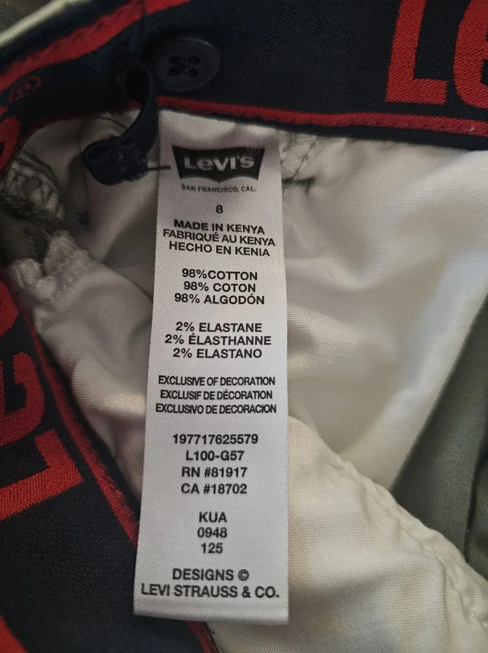 Levis levi cargo